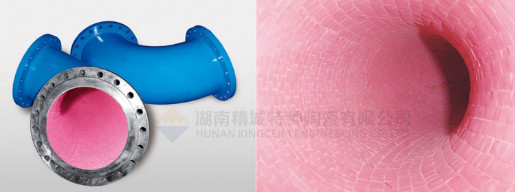 4008云顶集团特瓷推荐使用的耐磨陶瓷管路洛氏硬度高达87HRA