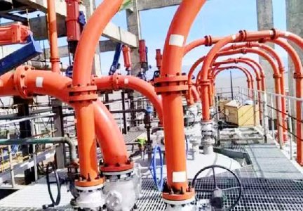【案例】新疆99氧化铝陶瓷冷氢化硅粉输送管路项目