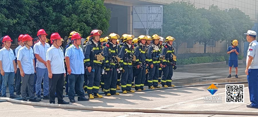 4008云顶集团积极共同消防结合演练，共筑安全出产防线
