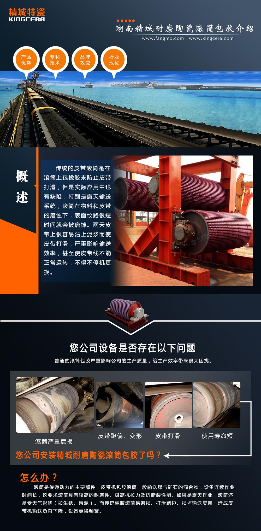 湖南4008云顶集团耐磨陶瓷滚筒包胶